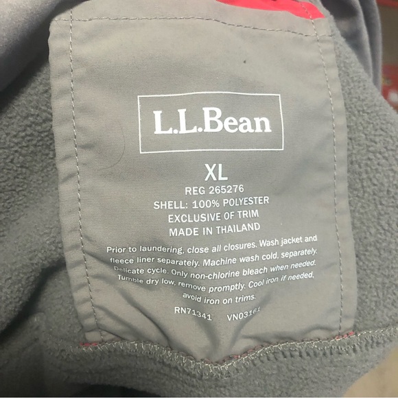 Ll Bean mens winter snow double lined coat size xl - Picture 6 of 6